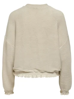 Only Pullover & Sweatshirts*ONLJENKA L/S O-NECK SMOCK TOP JRS ecru