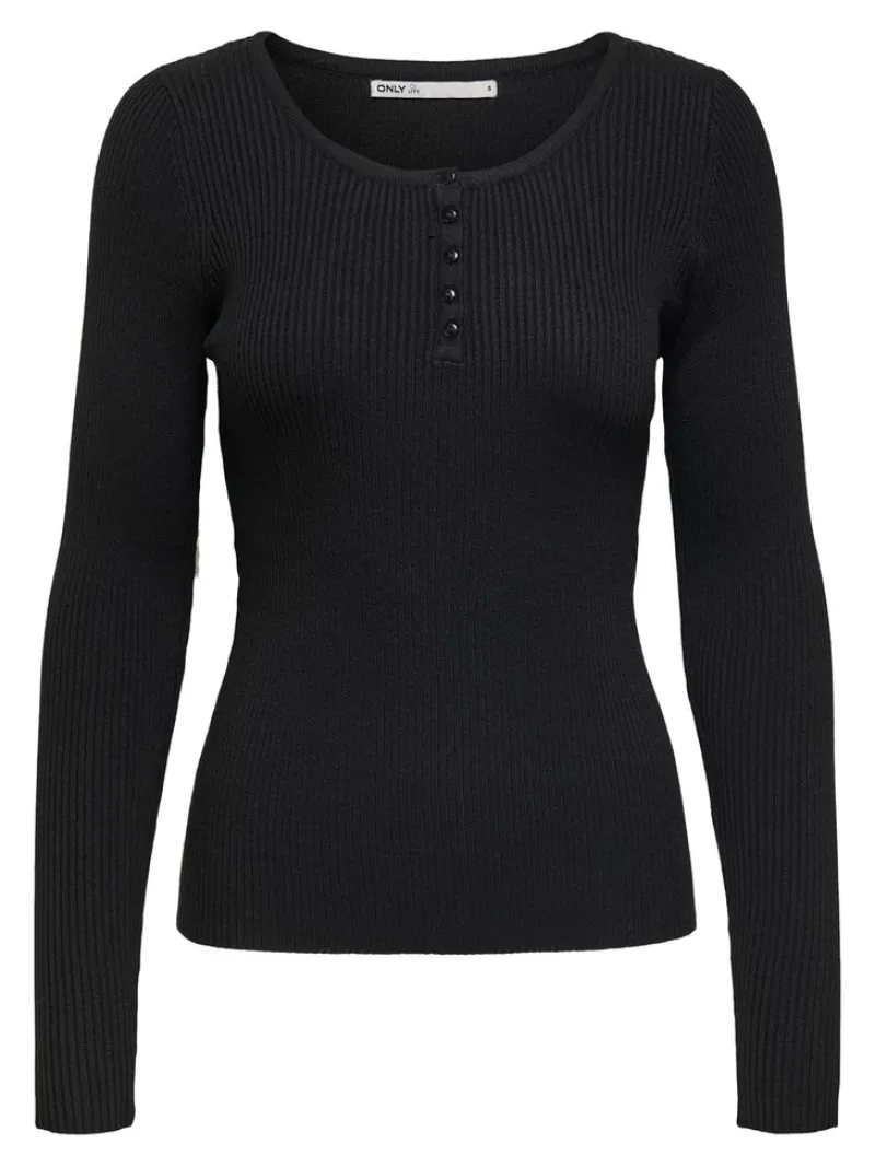 Only Pullover & Sweatshirts*ONLJILL LIFE L/S PULLOVER KNT Black