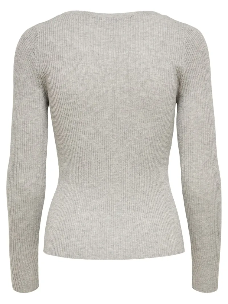 Only Pullover & Sweatshirts*ONLJILL LIFE L/S PULLOVER KNT Light Grey Melange