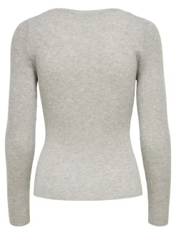 Only Pullover & Sweatshirts*ONLJILL LIFE L/S PULLOVER KNT Light Grey Melange