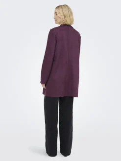 Only Jacken*ONLJOLINE FAUX SUEDE COAT LIFE CC OTW mauve wine