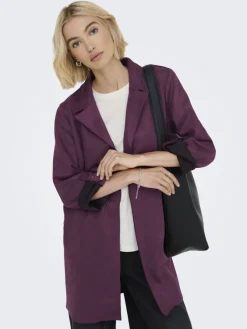 Only Jacken*ONLJOLINE FAUX SUEDE COAT LIFE CC OTW mauve wine