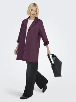 Only Jacken*ONLJOLINE FAUX SUEDE COAT LIFE CC OTW mauve wine