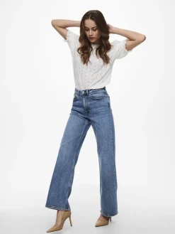 Only Jeans*ONLJUICY HW WIDE LEG DNM REA365 NOOS Medium Blue Denim