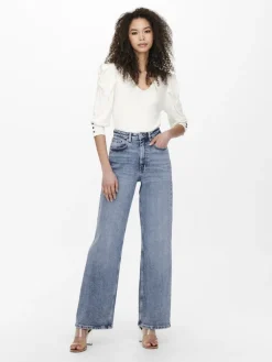 Only Jeans*ONLJUICY HW WIDE LEG DNM REA365 NOOS Medium Blue Denim