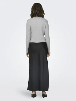 Only Pullover & Sweatshirts*-ONLKATIA LIFE LS BUTTON CARDI KNT NOOS Light Grey Melange