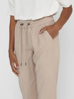 Only Hosen*ONLKELDA-EMERY MW PULL-UP PANTS PNT NOOS humus