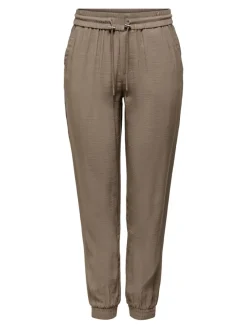 Only Hosen*ONLKELDA-EMERY MW PULL-UP PANTS PNT NOOS Walnut