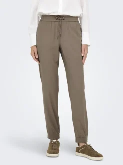 Only Hosen*ONLKELDA-EMERY MW PULL-UP PANTS PNT NOOS Walnut