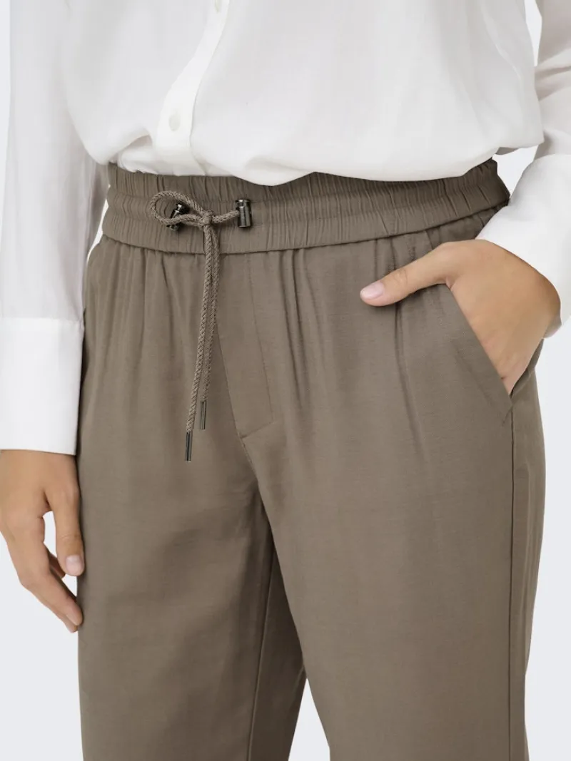Only Hosen*ONLKELDA-EMERY MW PULL-UP PANTS PNT NOOS Walnut