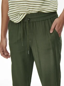 Only Hosen*ONLKELDA-EMERY MW PULL-UP PANTS PNT NOOS Grape Leaf