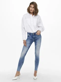 Only Jeans*ONLKENDELL REG SK ANK TAI006 NOOS light medium blue denim