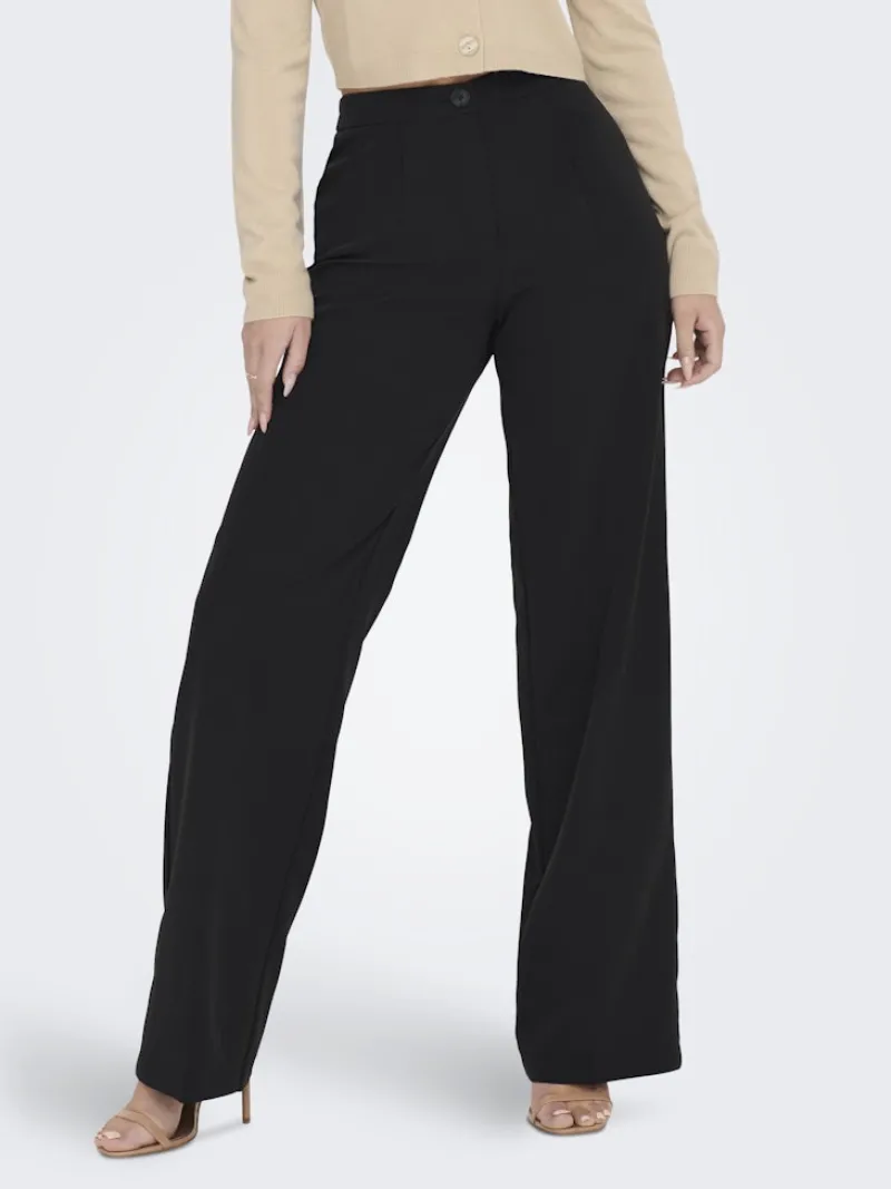 Only Hosen*ONLKIRA-MELLIE HW WIDE PANT PNT NOOS Black