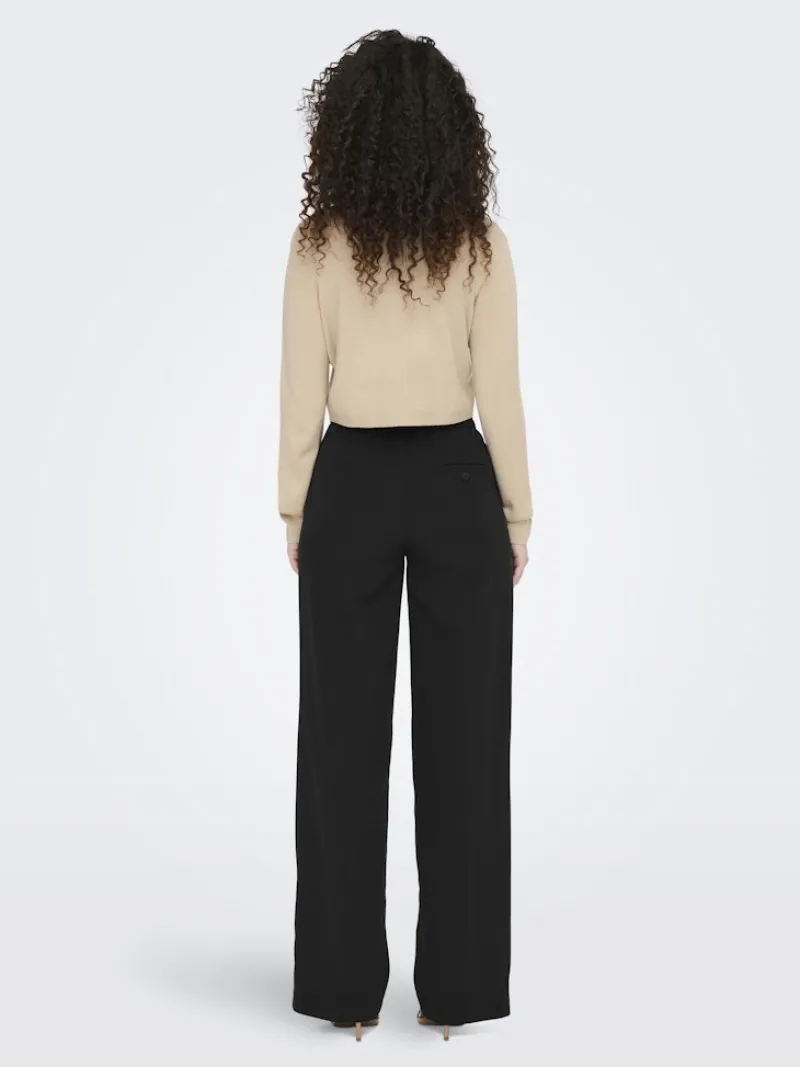 Only Hosen*ONLKIRA-MELLIE HW WIDE PANT PNT NOOS Black