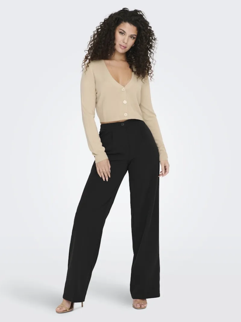 Only Hosen*ONLKIRA-MELLIE HW WIDE PANT PNT NOOS Black