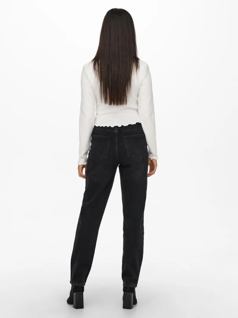 Only Shirts*ONLKITTY L/S TOP CROPPED JRS Cloud Dancer