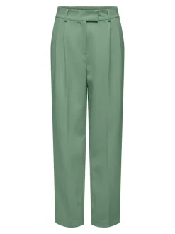 Only Hosen*ONLLANA-BERRY HW ELA STR PANT TLR hedge green