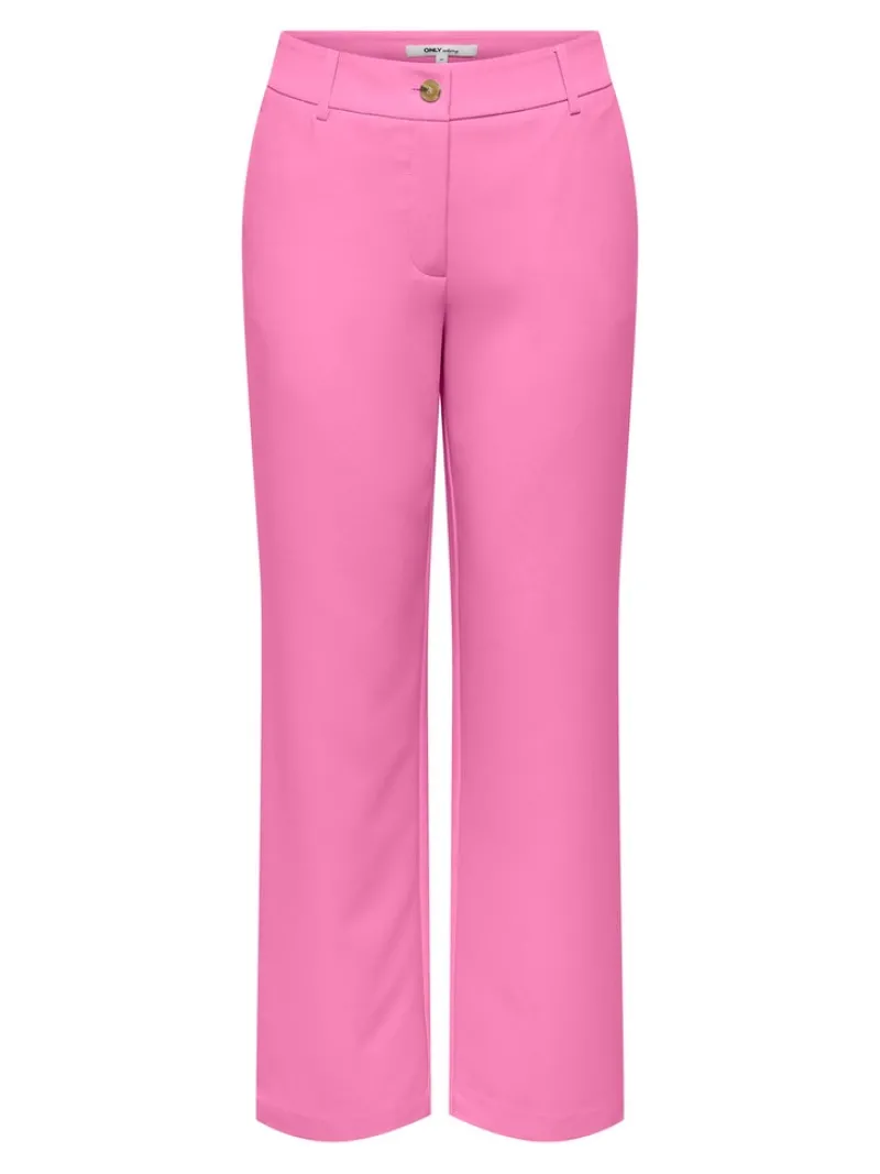 Only Hosen*ONLLANA-BERRY MID STRAIGHT PANT TLR NOOS fuchsia pink