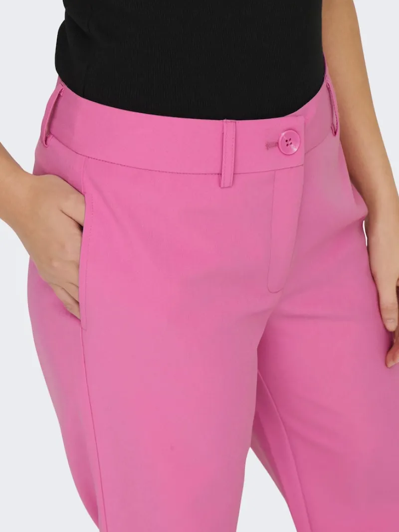 Only Hosen*ONLLANA-BERRY MID STRAIGHT PANT TLR NOOS fuchsia pink