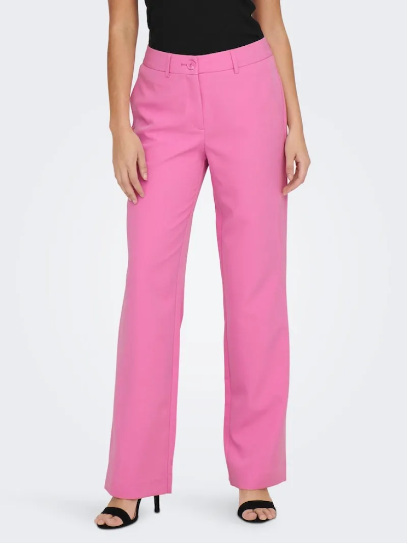 Only Hosen*ONLLANA-BERRY MID STRAIGHT PANT TLR NOOS fuchsia pink