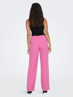 Only Hosen*ONLLANA-BERRY MID STRAIGHT PANT TLR NOOS fuchsia pink