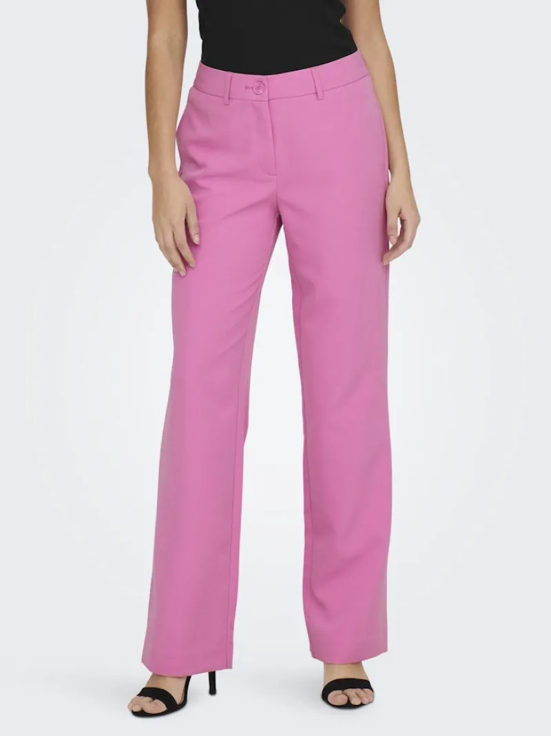 Only Hosen*ONLLANA-BERRY MID STRAIGHT PANT TLR NOOS fuchsia pink