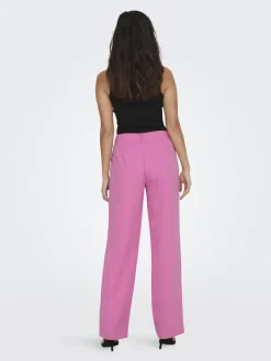 Only Hosen*ONLLANA-BERRY MID STRAIGHT PANT TLR NOOS fuchsia pink