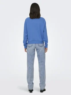 Only Pullover & Sweatshirts*ONLLANEY L/S NEW YORK O-NECK BOX SWT Super Sonic