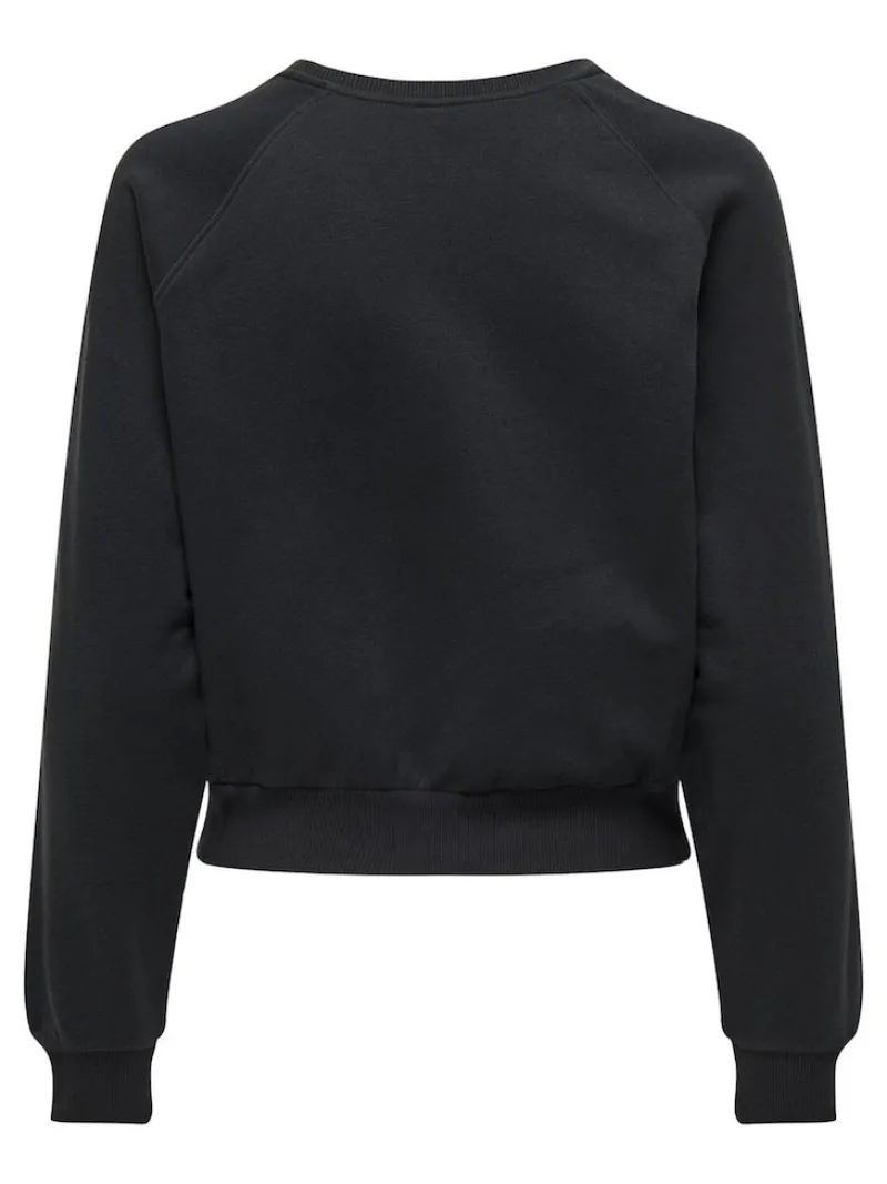Only Pullover & Sweatshirts*ONLLANEY L/S NEW YORK O-NECK BOX SWT Black