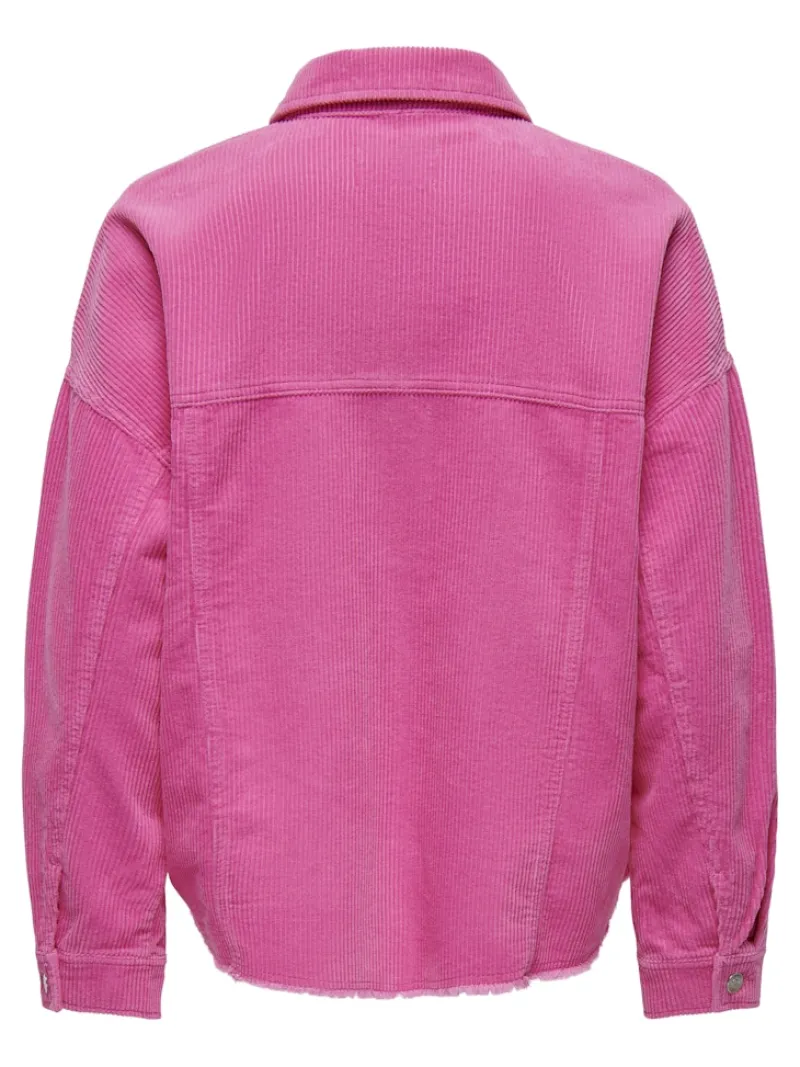 Only Jacken*ONLLATY-BITTEN L/S CORD SHACKET PNT strawberry moon