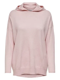 Only Pullover & Sweatshirts*ONLLELY L/S LOOSE HOOD PULLOVER KNT Sepia Rose