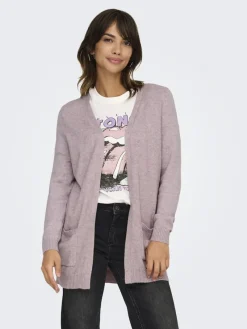 Only Pullover & Sweatshirts*ONLLESLY LIFE L/S OPEN CARDIGAN KNT NOOS Violet Ice