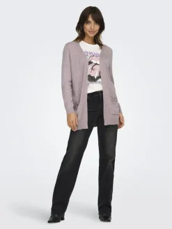 Only Pullover & Sweatshirts*ONLLESLY LIFE L/S OPEN CARDIGAN KNT NOOS Violet Ice