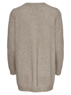 Only Pullover & Sweatshirts*ONLLESLY LIFE L/S OPEN CARDIGAN KNT NOOS Beige