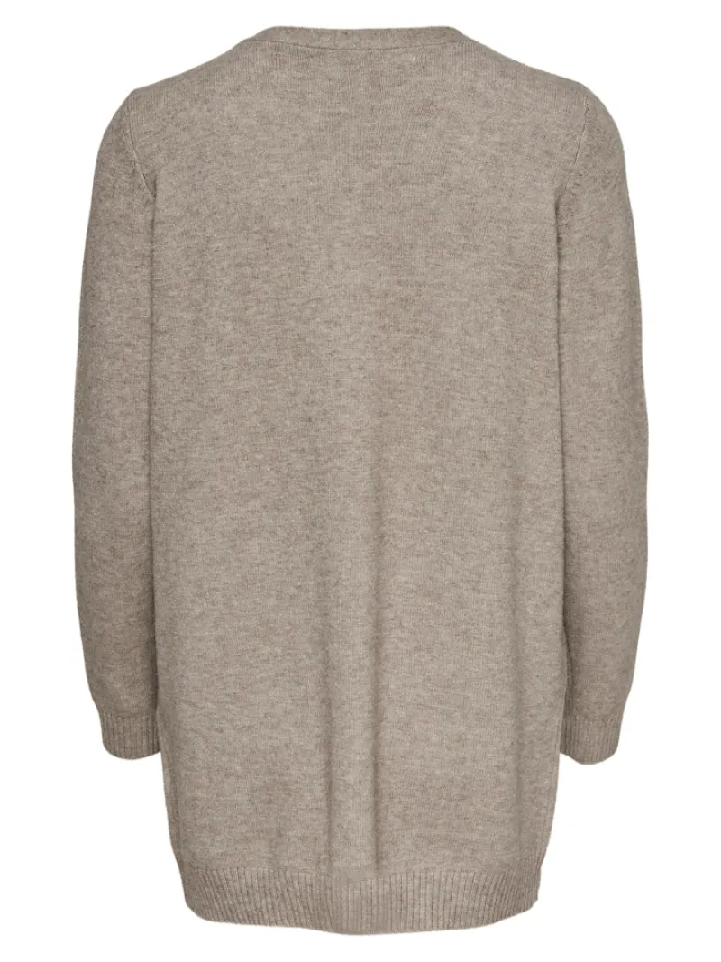 Only Pullover & Sweatshirts*ONLLESLY LIFE L/S OPEN CARDIGAN KNT NOOS Beige