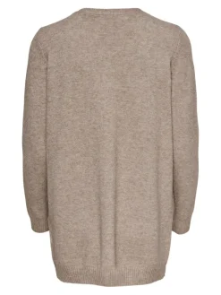 Only Pullover & Sweatshirts*ONLLESLY LIFE L/S OPEN CARDIGAN KNT NOOS Beige