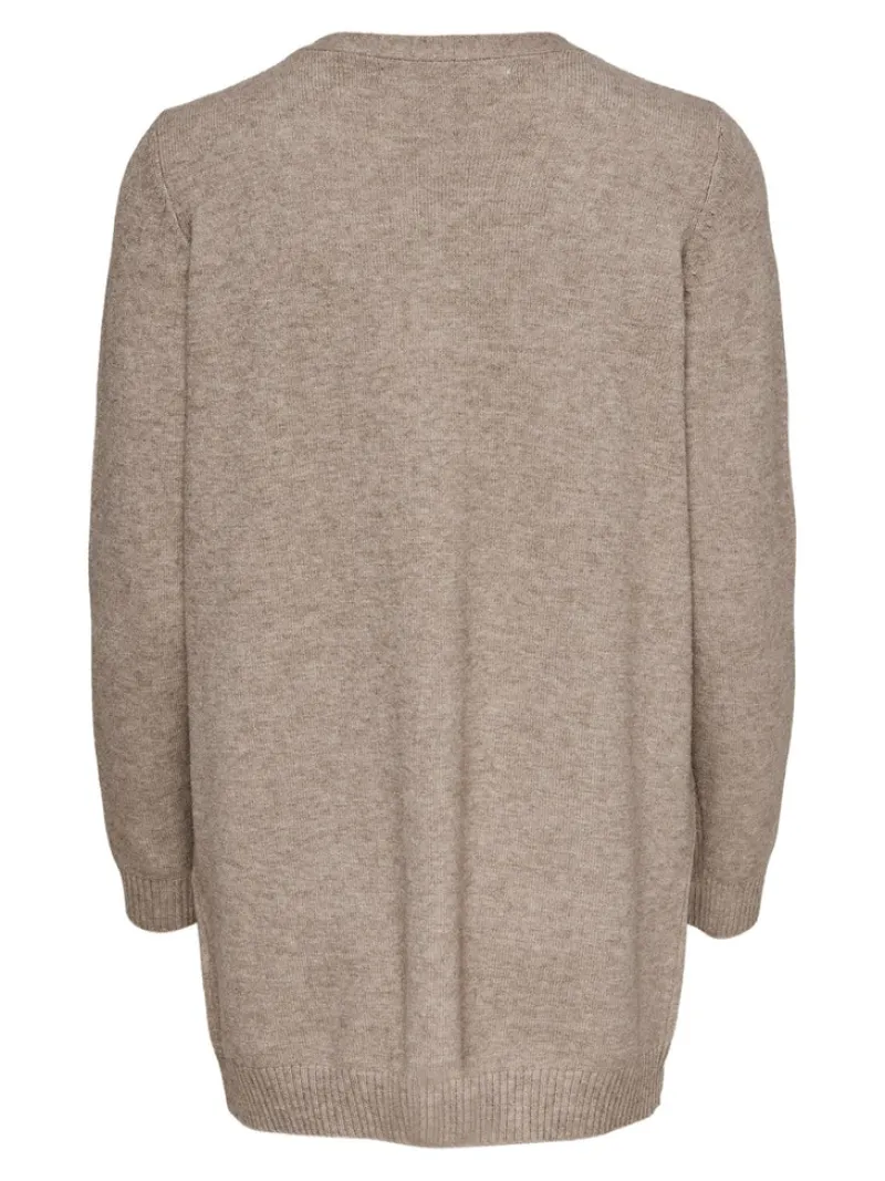 Only Pullover & Sweatshirts*ONLLESLY LIFE L/S OPEN CARDIGAN KNT NOOS Beige