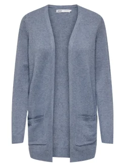 Only Pullover & Sweatshirts*ONLLESLY LIFE L/S OPEN CARDIGAN KNT NOOS Vintage Indigo