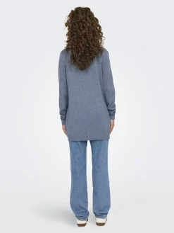 Only Pullover & Sweatshirts*ONLLESLY LIFE L/S OPEN CARDIGAN KNT NOOS Vintage Indigo