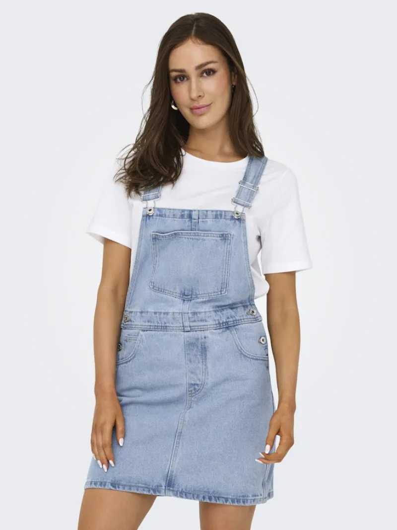 Only Kleider*ONLLINN SPENCER DRESS DNM PIM OY Light Blue Denim