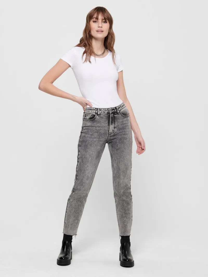 Only Shirts*ONLLIVE LOVE S/S ONECK TOP NOOS JRS white