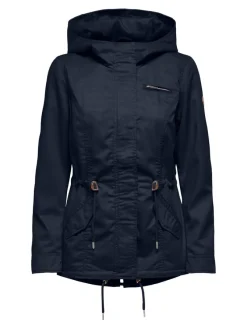 Only Jacken*ONLLORCA LIFE CANVAS PARKA OTW NOOS blau2
