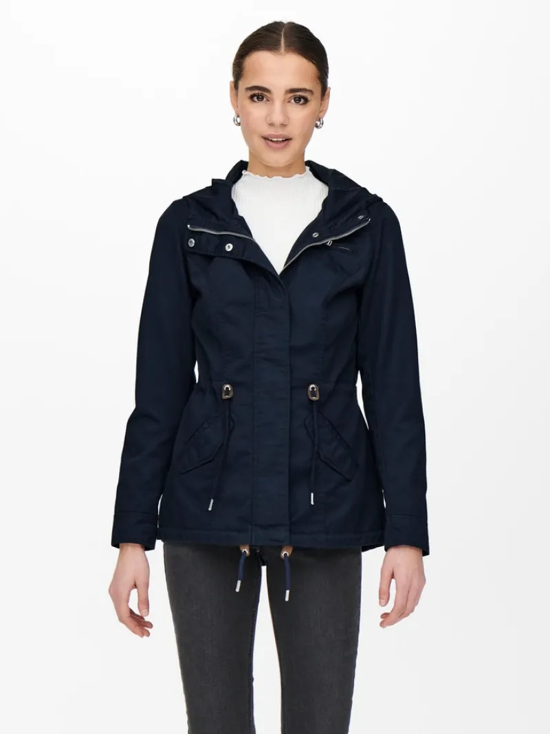 Only Jacken*ONLLORCA LIFE CANVAS PARKA OTW NOOS blau2