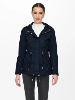 Only Jacken*ONLLORCA LIFE CANVAS PARKA OTW NOOS blau2