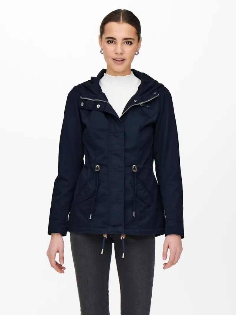 Only Jacken*ONLLORCA LIFE CANVAS PARKA OTW NOOS blau2