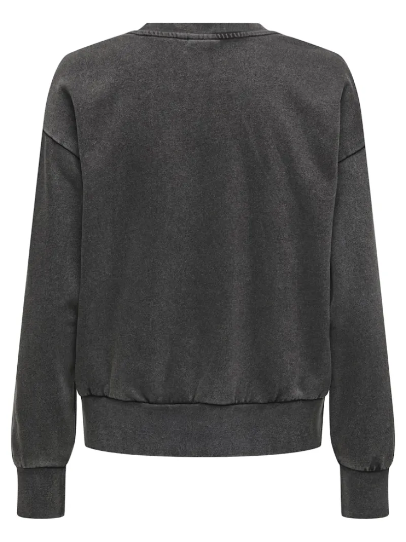 Only Pullover & Sweatshirts*ONLLUCINDA L/S O-NECK SWT NOOS black2