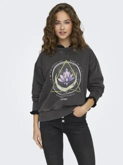 Only Pullover & Sweatshirts*ONLLUCINDA L/S O-NECK SWT NOOS black2