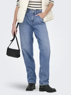 Only Jeans*ONLLUMI MW MOM STRAIGHT DNM PIM920 NOOS Medium Blue Denim