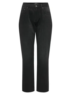 Only Jeans*ONLLUMI MW MOM STRAIGHT DNM PIM900 Washed Black