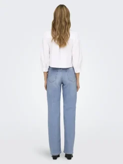 Only Jeans*ONLMADDIE EX HW WIDE DNM TAI ENT Light Blue Denim